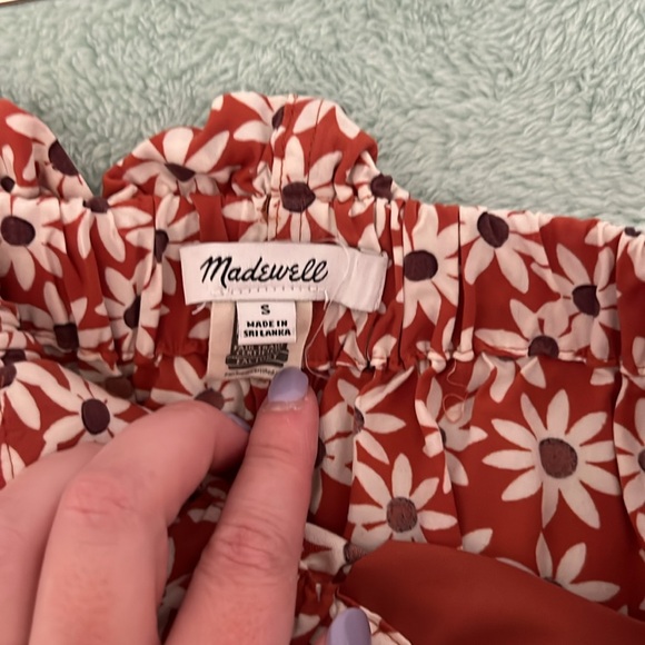 Madewell Paperbag Button-Front Mini Skirt **WORN ONCE** - Picture 5 of 5